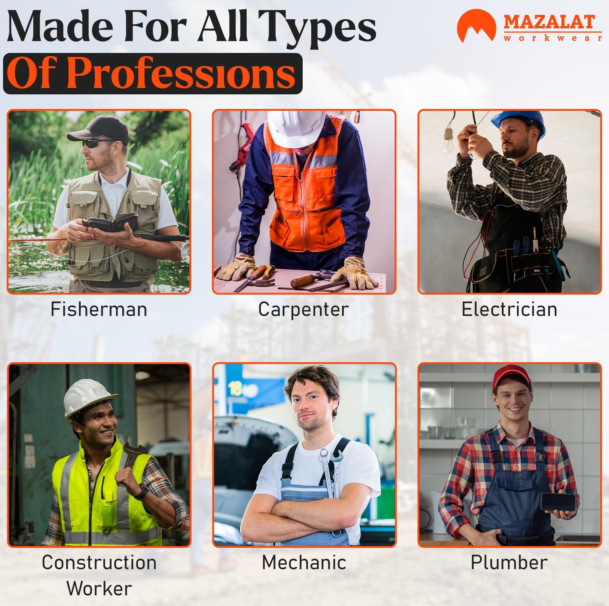 Gilet de travail pour homme en extérieur avec de nombreuses poches, gilet de montage pour homme, idéal pour les techniciens, les travailleurs de construction, le portail de chien, la pêche, le safari