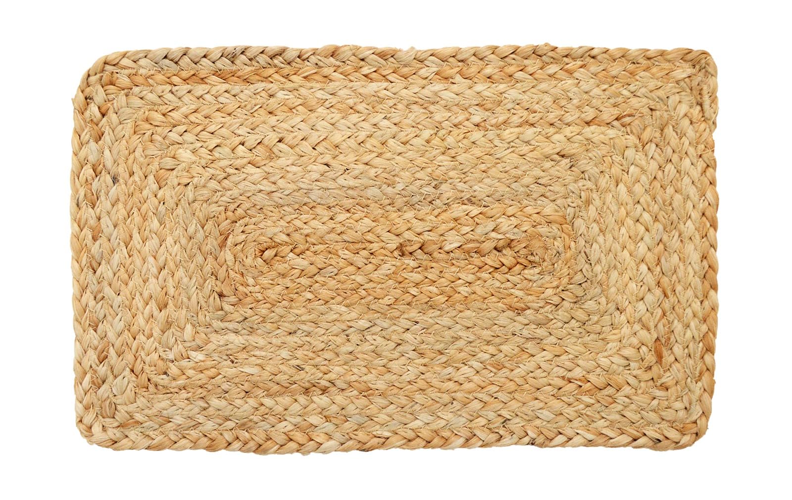 natural jute woven placemat, square table mat, rustic dining decor-pack of 2