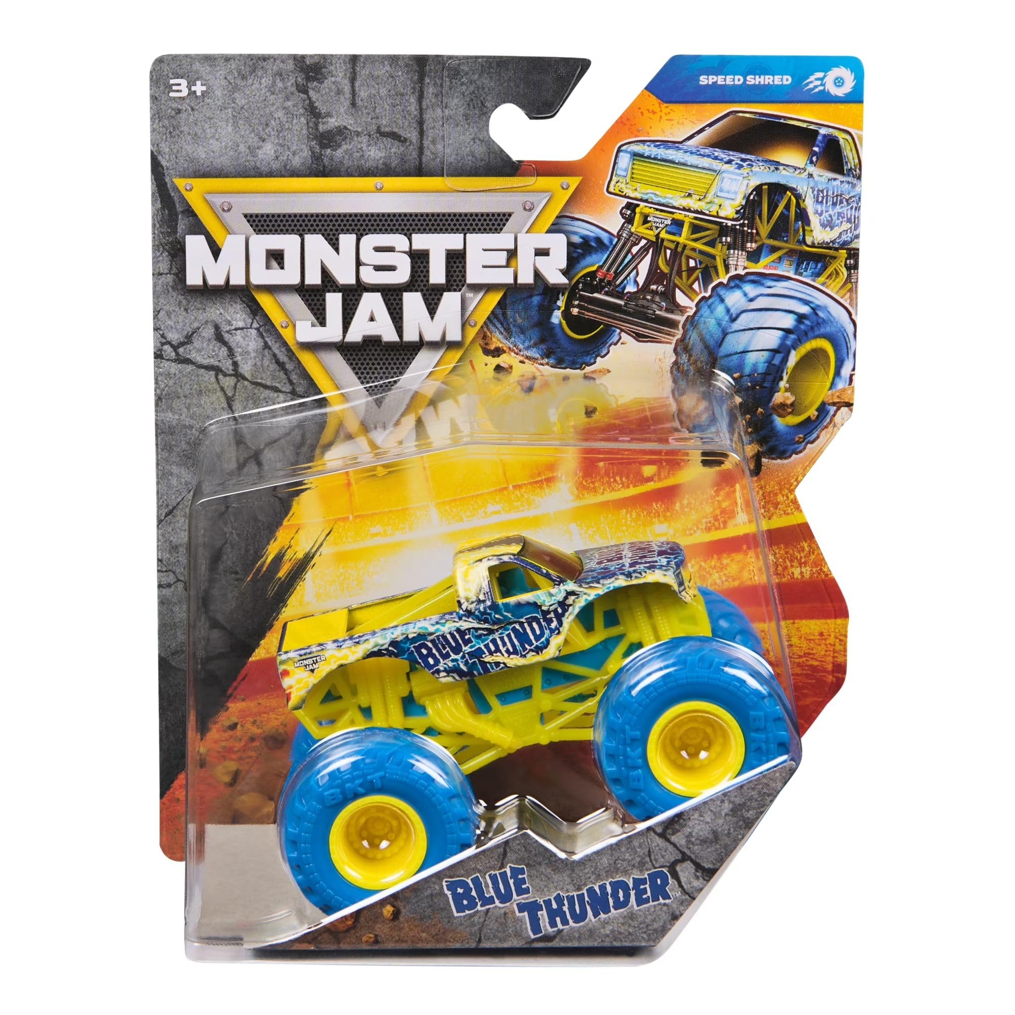 Monster Jam 2026 Official 1:64 Diecast Truck Series 45 Speed Shred Blue Thunder