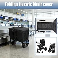 Vista 3 de Funda plegable para silla de ruedas eléctrica, bolsa de viaje para silla de ruedas eléctrica, resistente al agua 600D, funda de tela Oxford