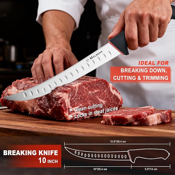 Set Cuchillos Carnicero 3 Piezas Acero Inoxidable Softgrip miniatura 6