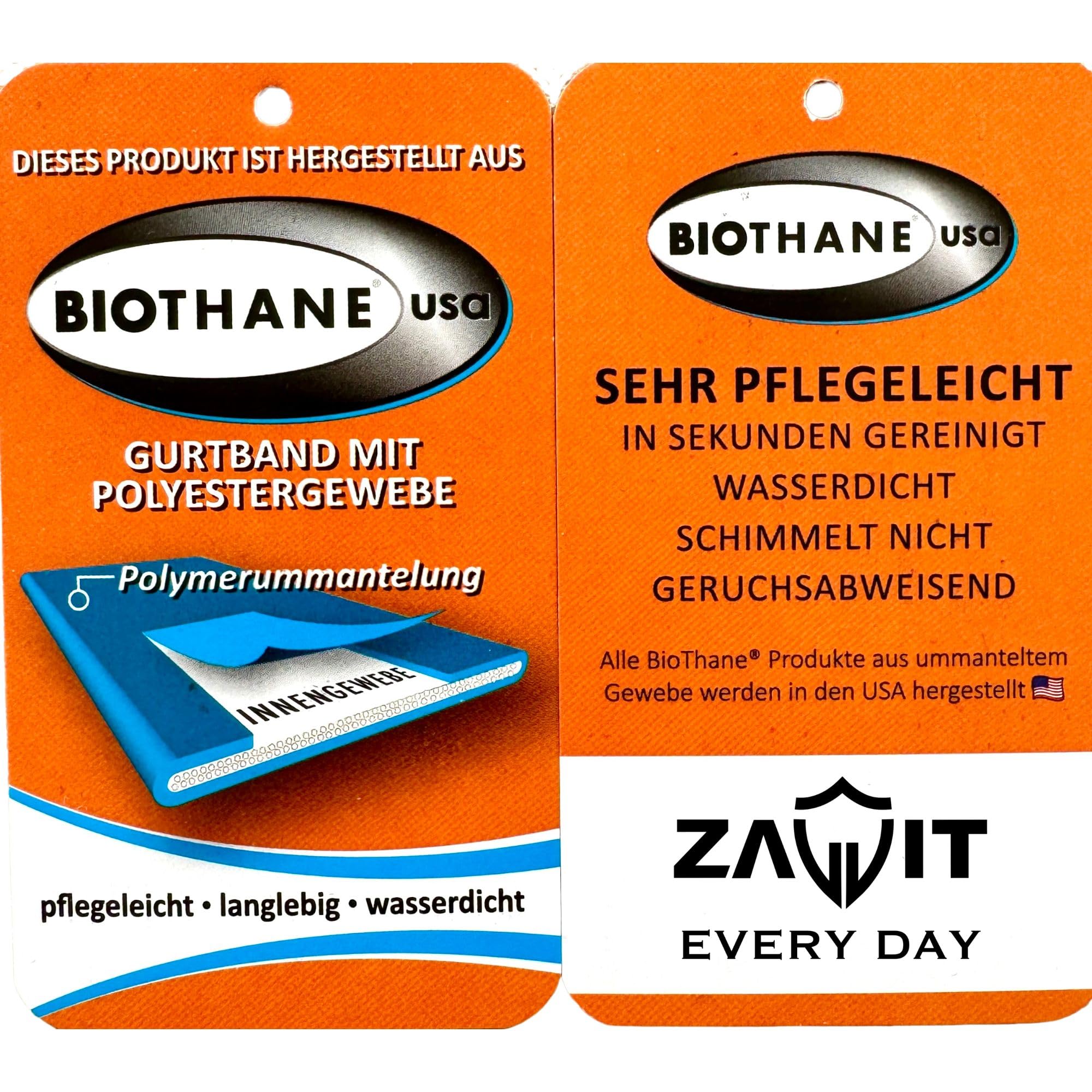 Redini BioThane chiusi con moschettone a forbice, larghezza 16 mm, lunghezza 3 m, marrone, morbide, piatte e facili da pulire, senza barre per allenamento e passeggiate