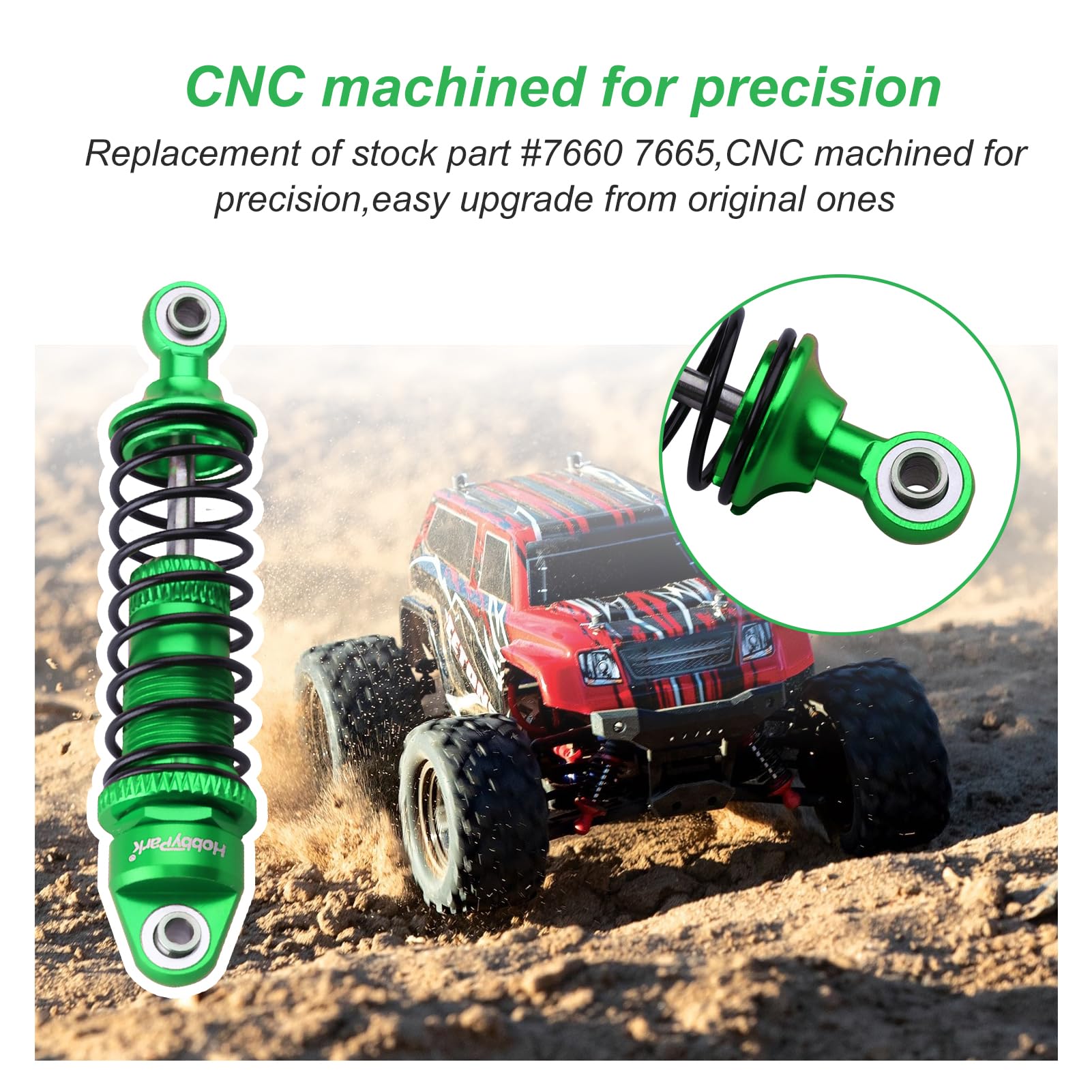 Traxxas 7660 7665 Shock Upgrade 4-Pack Aluminum Shock Absorbers