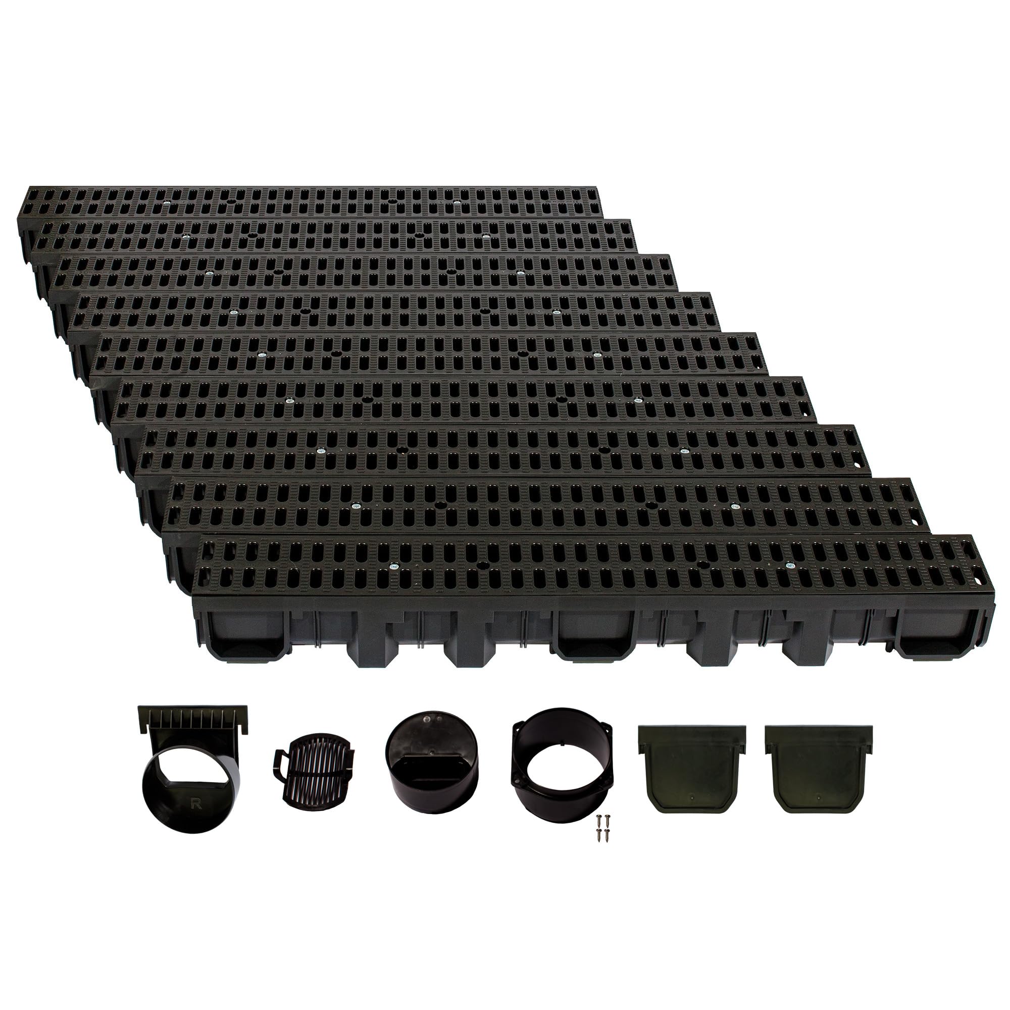 ScarMaxx - Entwässerungsrinne Set - Bodenrinne - Stegrost Classic Schwarz - Bild 83 von 91