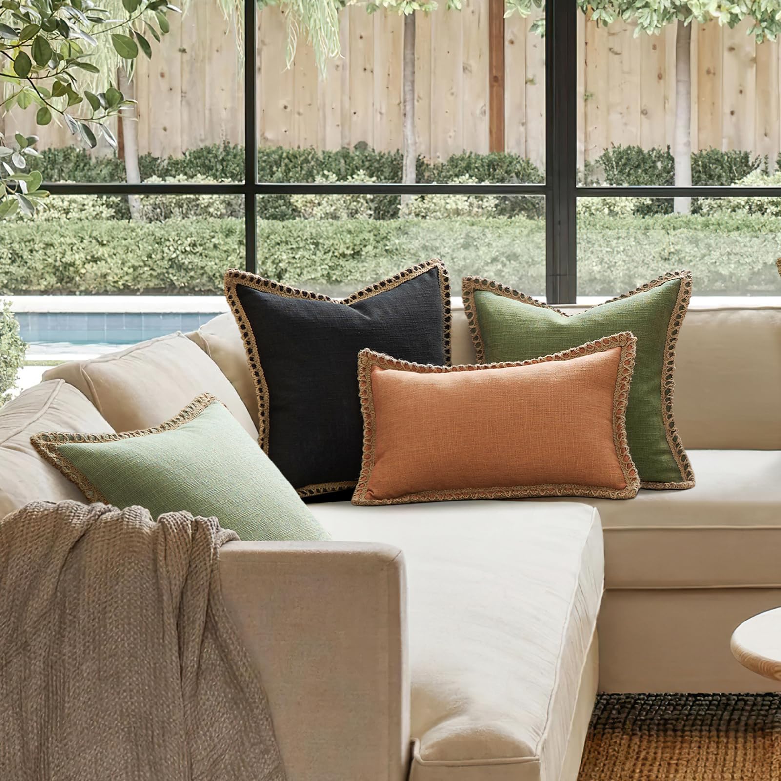 クッションカバー リネン 2枚セット クッション ソファ インテリア 楽天市場】クッションカバー 最安挑戦 二枚入セット おしゃれ リネン