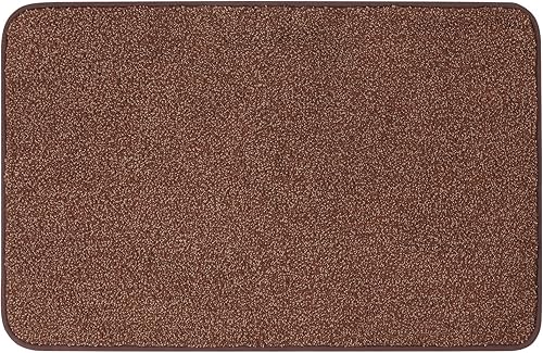 Miniatura 8 de Tapete antideslizante para puerta delantera y trasera, absorbente de 20 x 30 pulgadas, atrapador de suciedad, tapetes de perfil bajo, tapete fácil