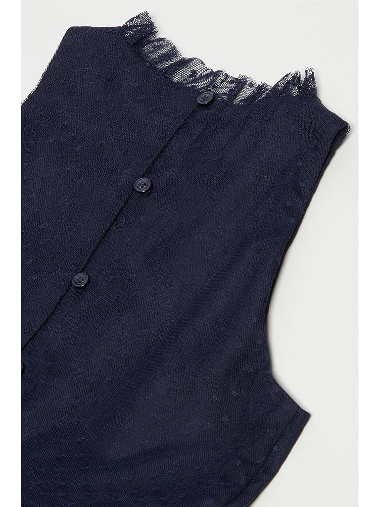 Navy Janie and Jack Tiered Mesh Dress (Toddler/Little Kid/Big Kid)