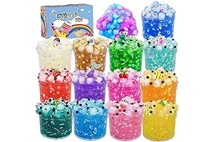 13 Pack Jelly Cube Crunchy Slime-Satisfy your sensory cravings.