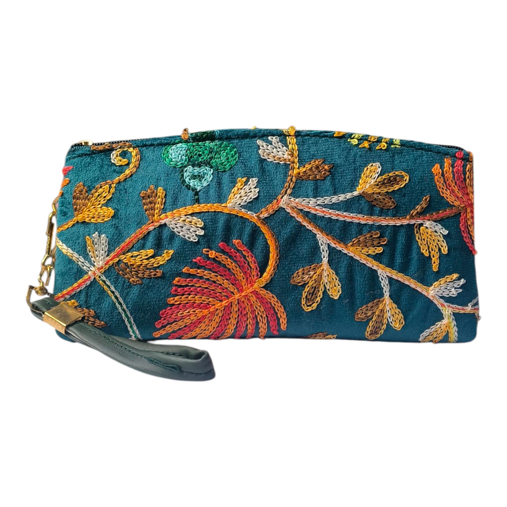Embroidered Clutch| Ladies for Women with Card Slot| Ladies Wallet for Stylish | Purse for Women-image-11