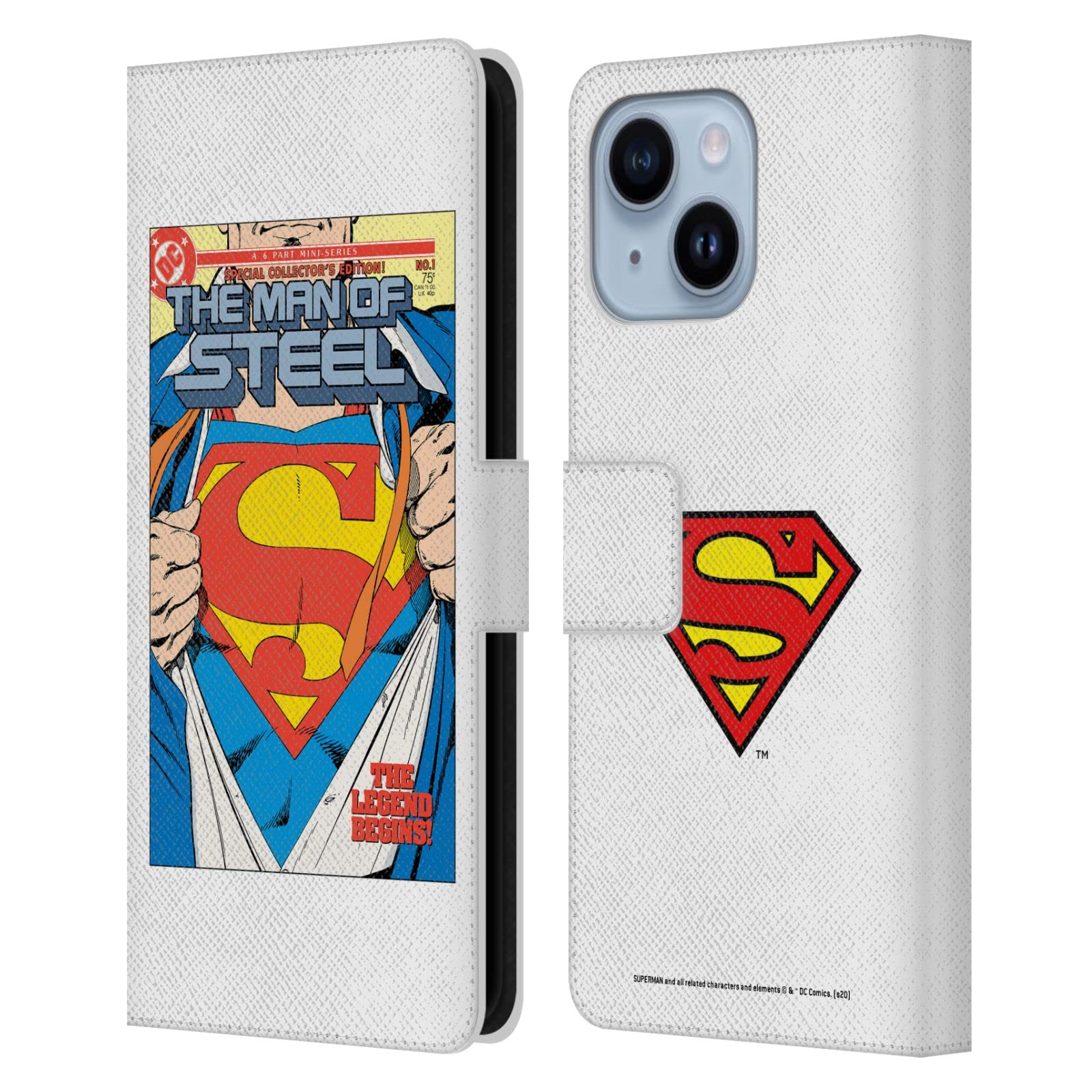 Étui Superman DC Comics compatible Apple iPhone 14 Plus housse portefeuille - 7
