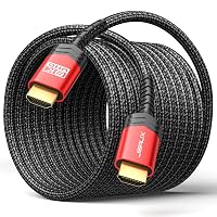 JSAUX - Cavo HDMI 30 metri, cavo in fibra ottica lungo HDMI 2.1