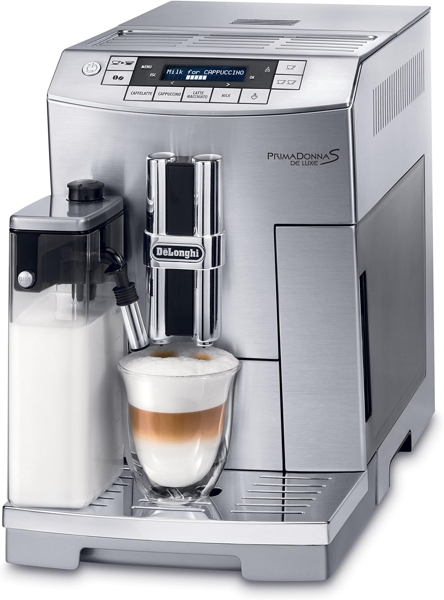 DeLonghi America ECAM26455M-X Refurbished Fully Automatic Espresso Machine, Silver