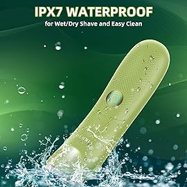 VIKICON Ball Trimmer for Men, Waterproof Groin & Pubic Hair Trimmer for Men w/Light & Ceramic Blade, Manscape Body Groomer Kit, Electric Razor Shavers - No Nicks, Gifts for Him