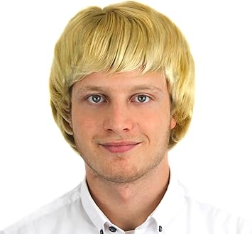 Perruque blonde courte homme Clearance
