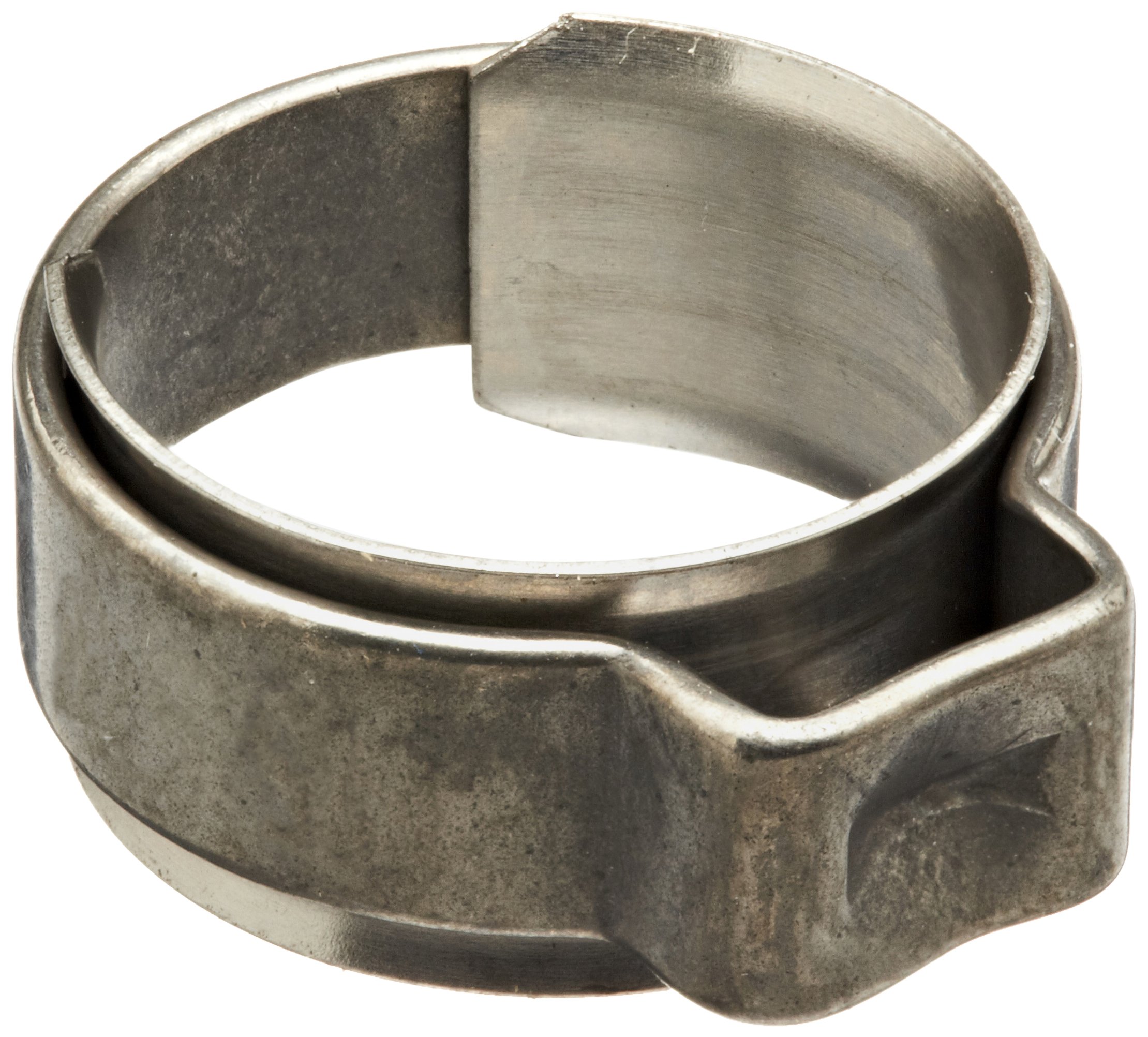 Oetiker 154 serie manguera de acero inoxidable abrazadera con Insert, un oído, 7.5 mm, 100