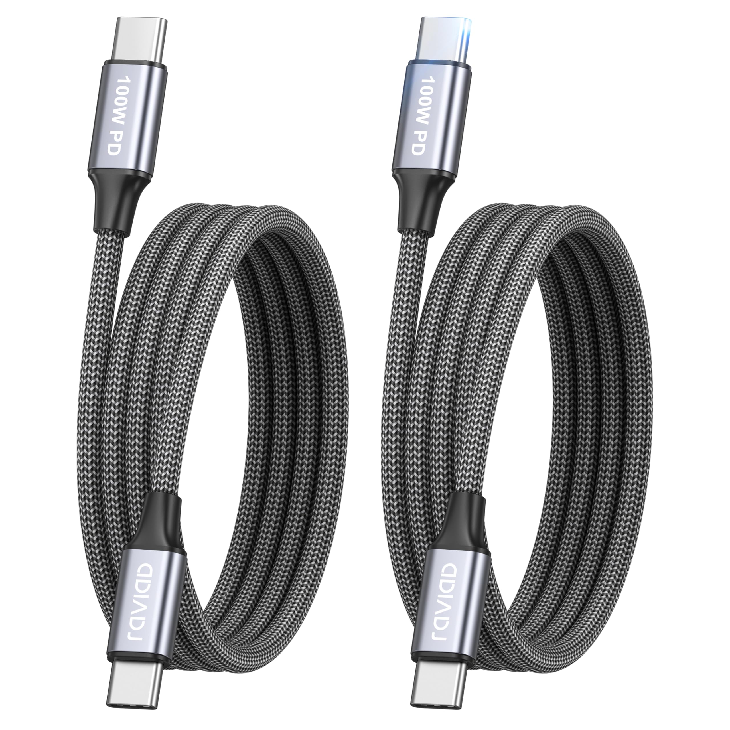 RAVIAD Cavo USB-C 100W Ricarica Rapida 2pz 1M