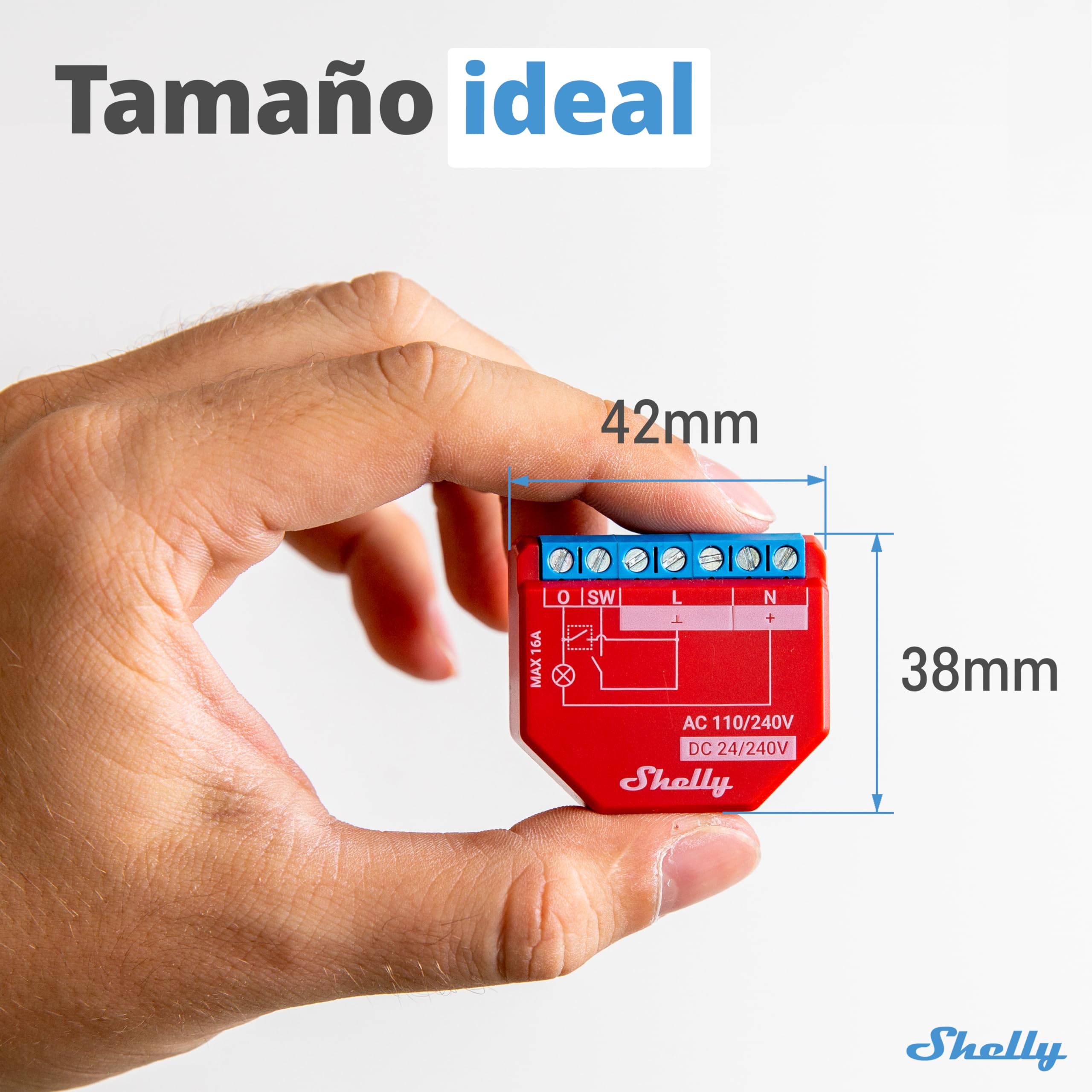 Shelly Plus 2PM | Smart Interruptor Relé Inalámbrico y Bluetooth 2 Canales con Medició & Plus 1PM | Smart Interruptor Relé Inalámbrico y Bluetooth Con Medición de Consumo