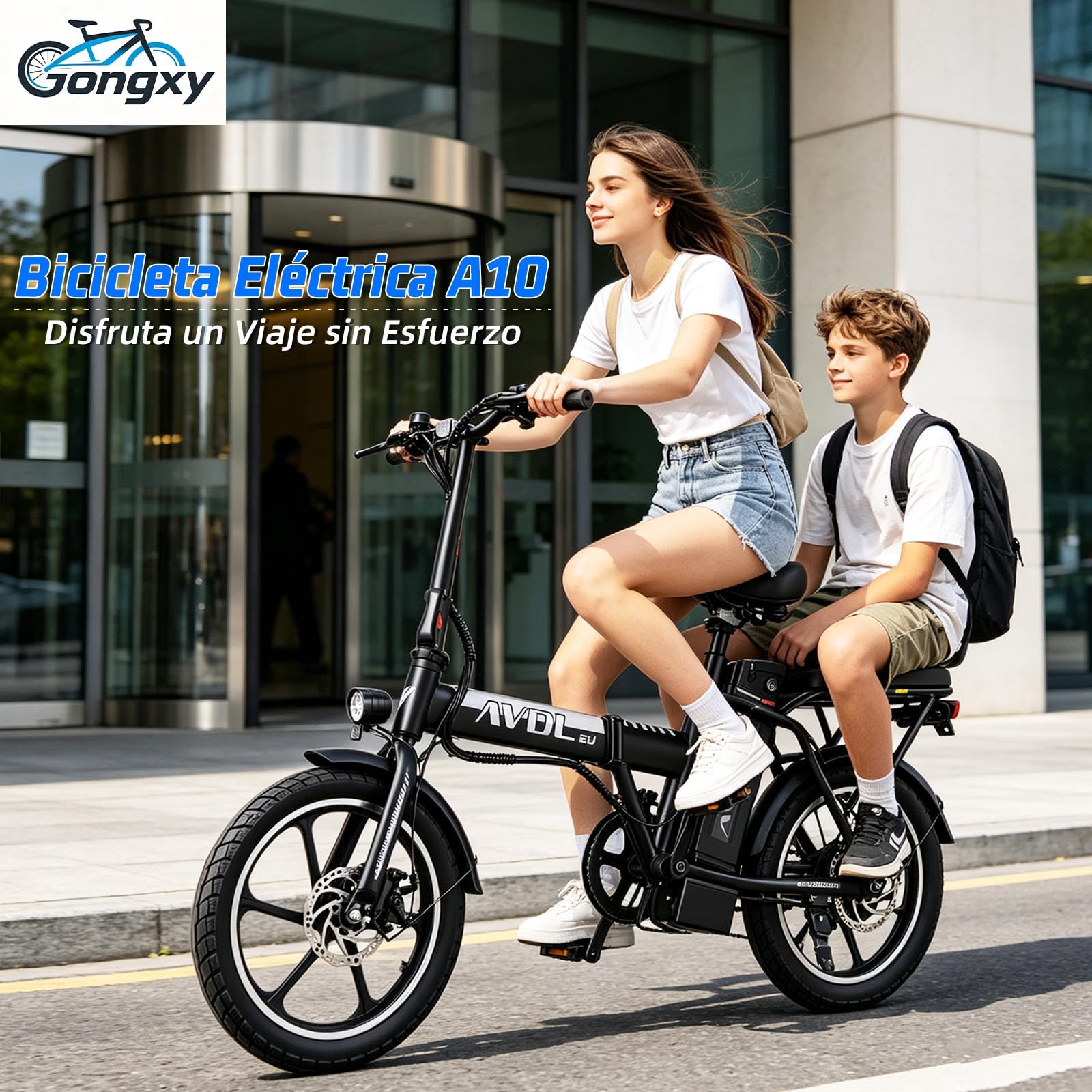 16" Vélo Électrique Pliable Adulte Autonomie 30-50km,Batterie 36V 12.8Ah，250W Vélo électrique 3 Vitesses,Double Frein à Disque,IPX4,VAE Urbain et Loisirs Ebike Unisexe,120KG Load