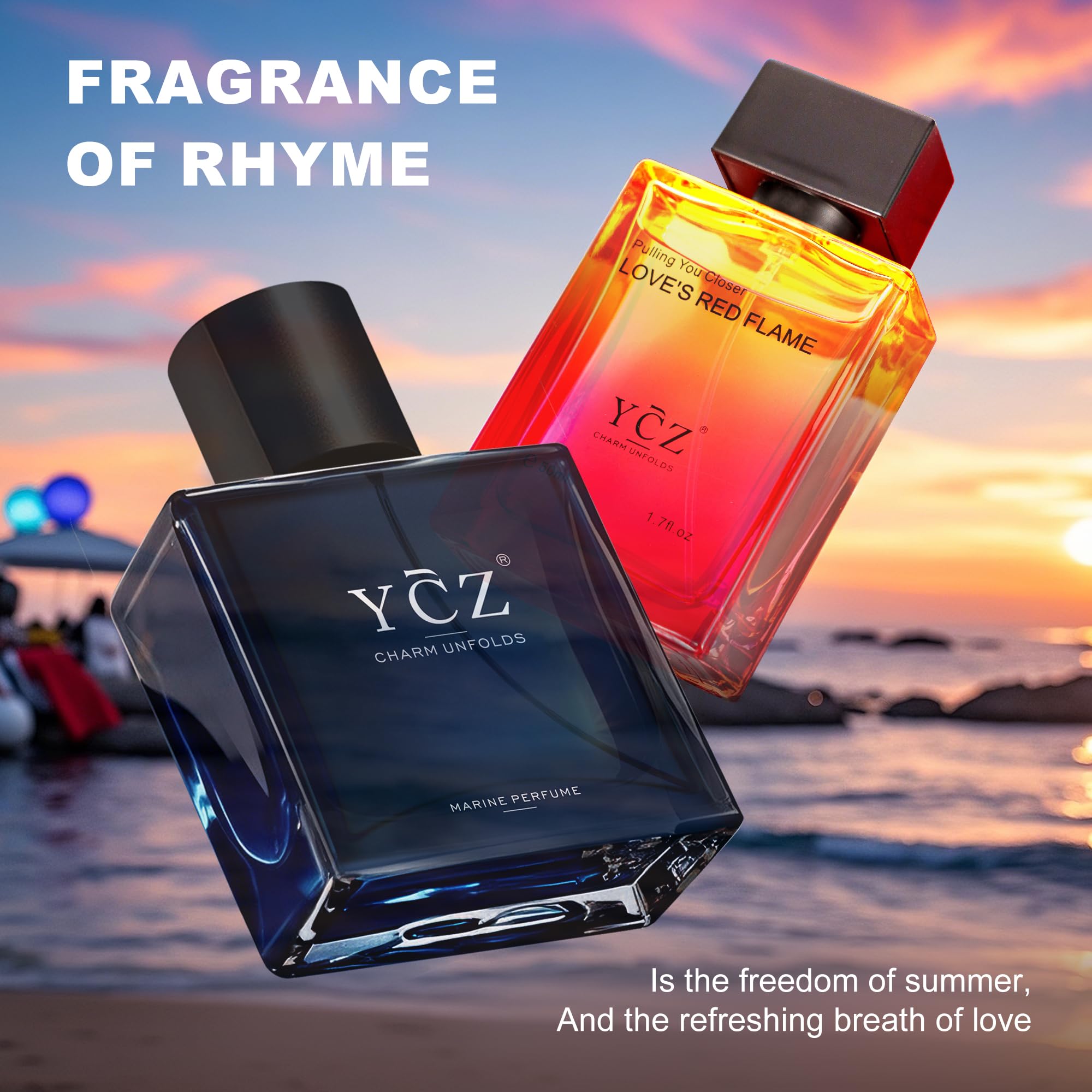 Ycz Parfum Herren Set 2x50ml,Langanhaltend Eau de Parfüm Herren Duft mit Orientalische Holz und Würziger Holzduft,Eignet sich für viele Anlässe und ist das perfekte Geschenk für den Gentleman