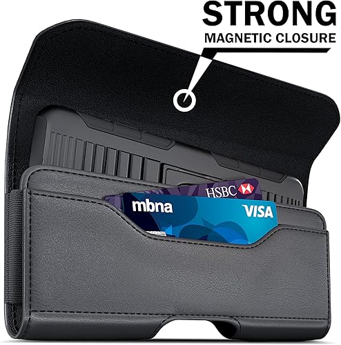 Miniatura 3 de PiTau Funda para iPhone 16 Plus, Pro Max 15 14 13 12 11 Xs, Samsung Galaxy S25+ 5G S24+ S23+ S22+ S21+ Funda para cinturón de teléfono celular con