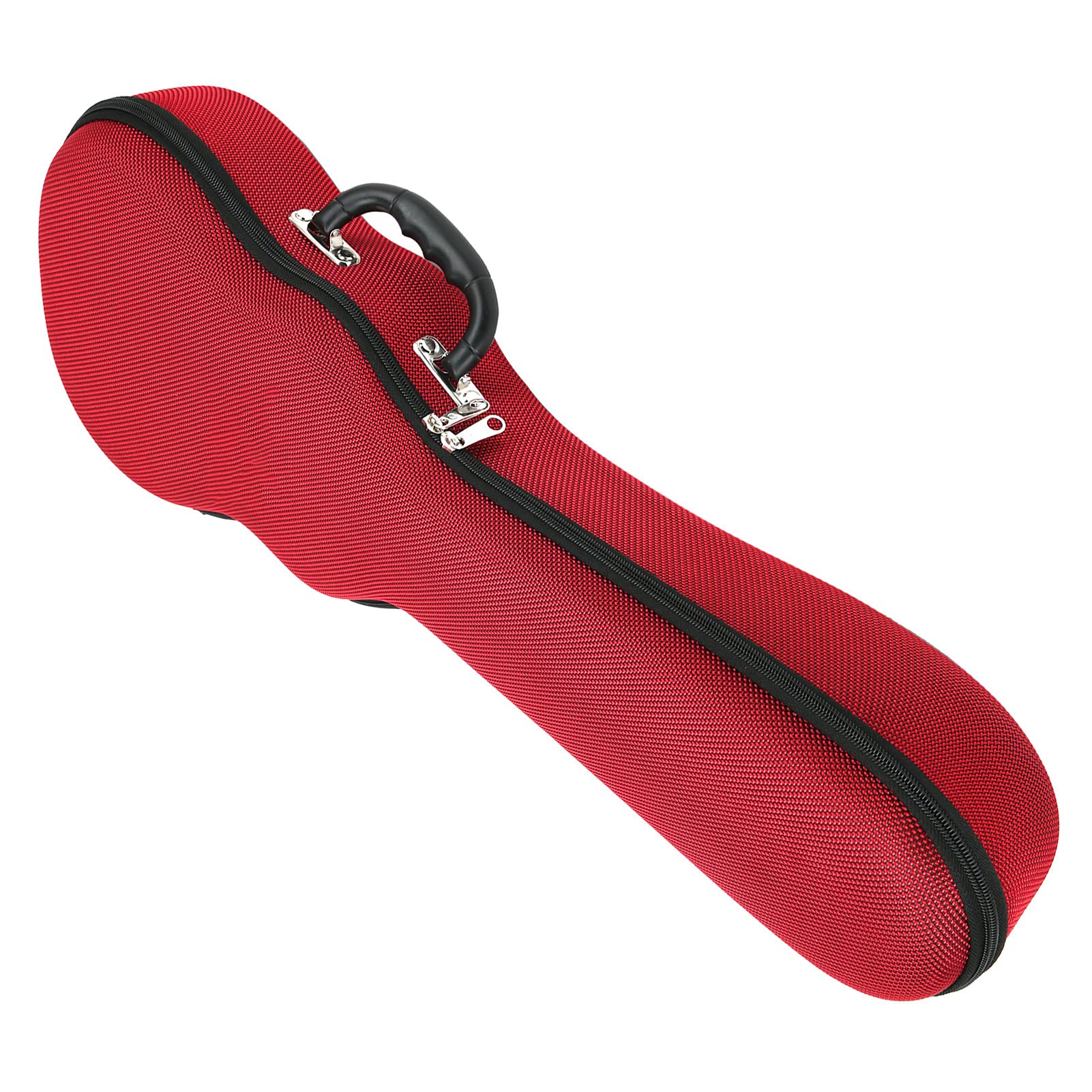 Custodia Impermeabile per Ukulele Rinforzata da 23/24 Pollici con Manici Rinforzati per un Facile Trasporto (Rosso da 23/24 pollici)