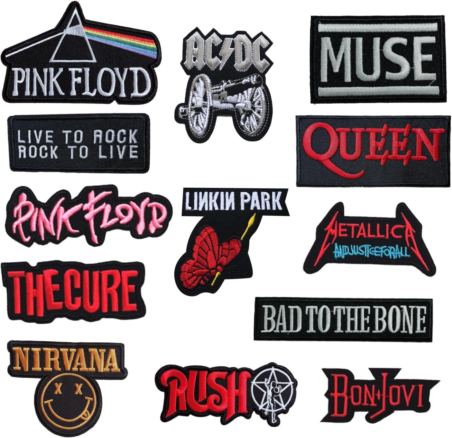 TYXHXTF 14 Piece Iron on Patches - Embroidered Repair & Applique Patches, DIY Sew & Hook and Loop