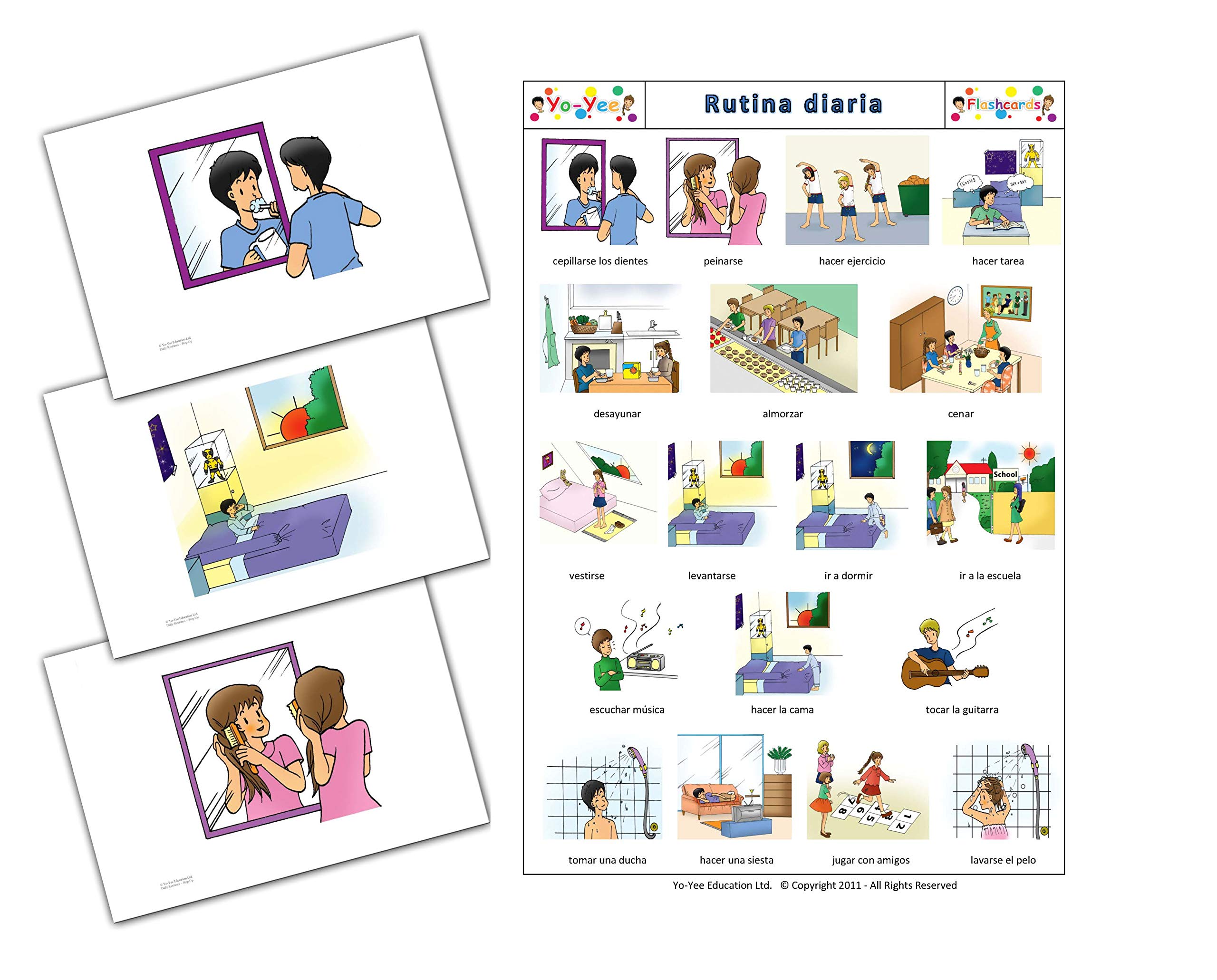 Step Up Flash Cards Kit to Teach Elementary Students - Vocabulary Picture Cards for Toddlers, Kids, Children and Adults for Language Development, Speech Therapy and Autism