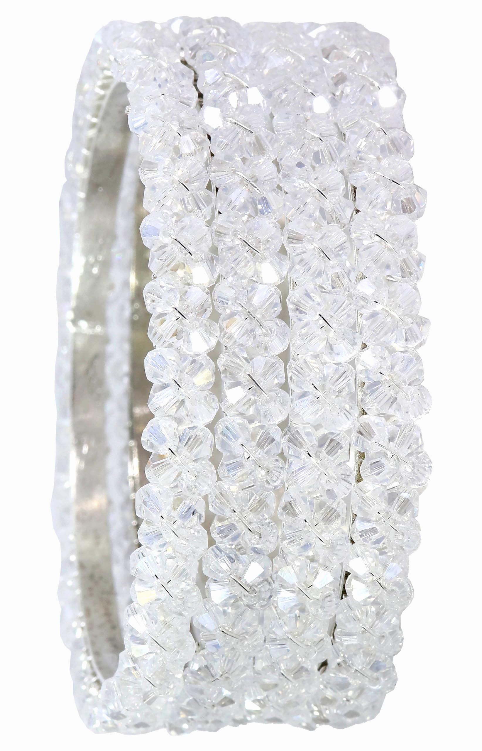 NMII Traditional Pearls Alloy Metal Bangles For Women and Girls | Stylish Womens Bangles Bracelet | White Moti Bangles Set | Trendy Bangles For Wedding, Party, Function, Daily, (MAH69-Silver-2.6) (B0CYPW7YLQ) Amazon Price History, Amazon Price Tracker