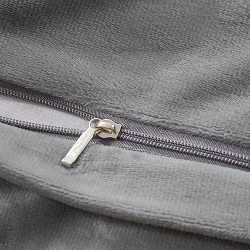 Miniatura 7 de EMME Juego de funda de edredón mullida para cama individual, juego de funda de edredón suave de terciopelo de piel sintética, suave, cálido y