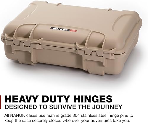 Miniatura 10 de Nanuk Estuche rígido impermeable 910 con inserto de espuma para cuatro GoPro Hero 9 y 10 - Bronceado (910-4GOPH90)