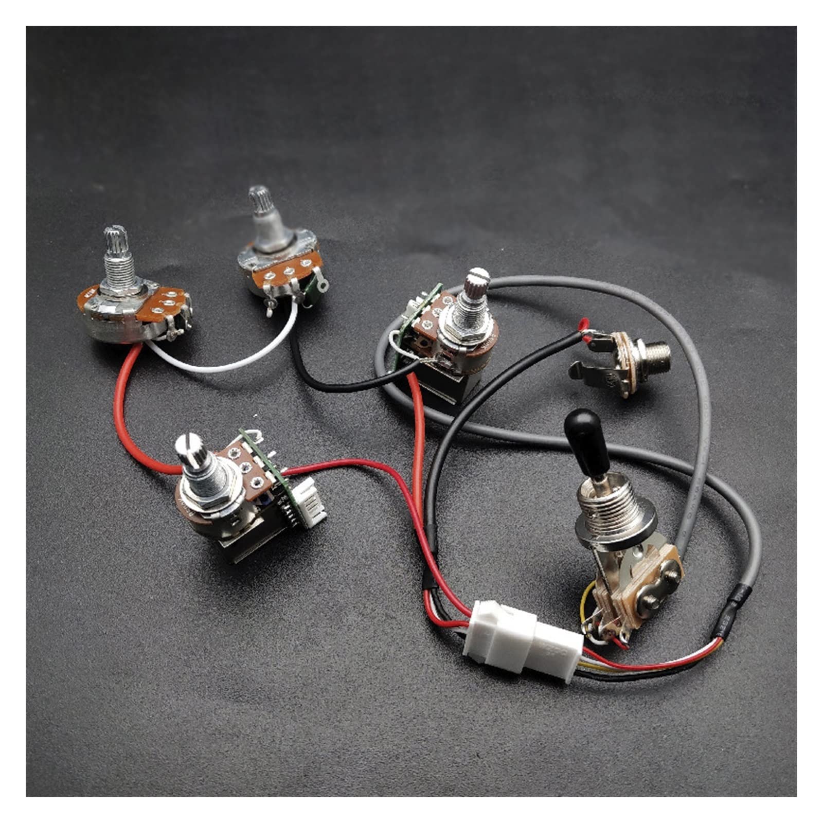 Cablaggio per Chitarra Precablato Caricato 2T2V con Kit Precablati per Grandi Pentole da 500K per Chitarra Elettrica Kit di Cablaggio per Chitarra Elettrica