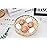 YunKo Wooden Fake Nest Eggs Brown White Easter Eggs for Craft Home Decor Get hens to Lay Eggs 12