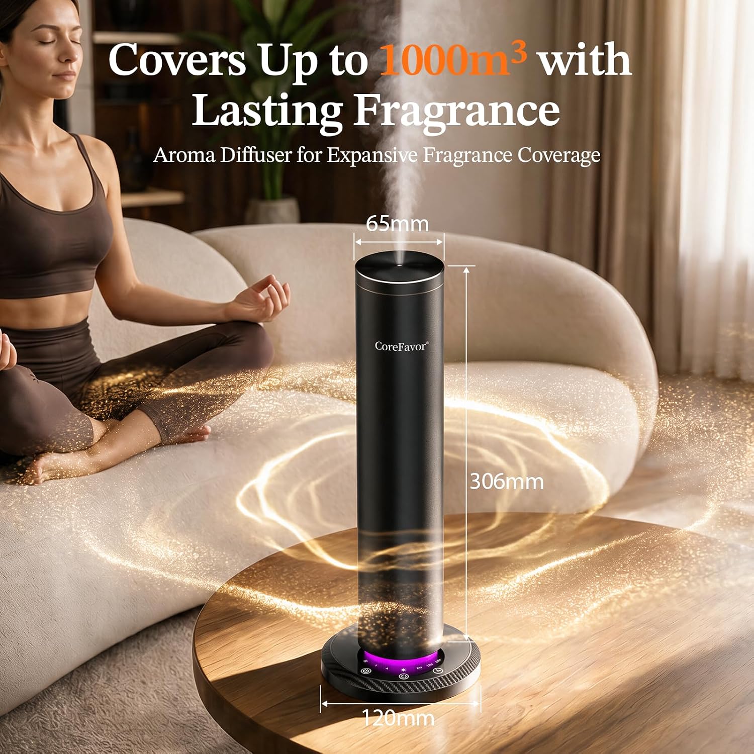 Smart Waterless Aroma Diffuser for Home Office with 6x70ml Oil image 4