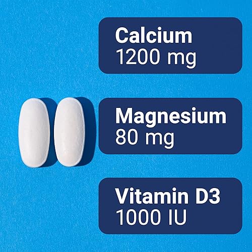 Miniatura 3 de U.S. Doctors' Clinical - Complejo de citrato de calcio y carbonato de 1200 mg con magnesio y vitamina D3 - Suplemento de calcio para la fuerza ósea,