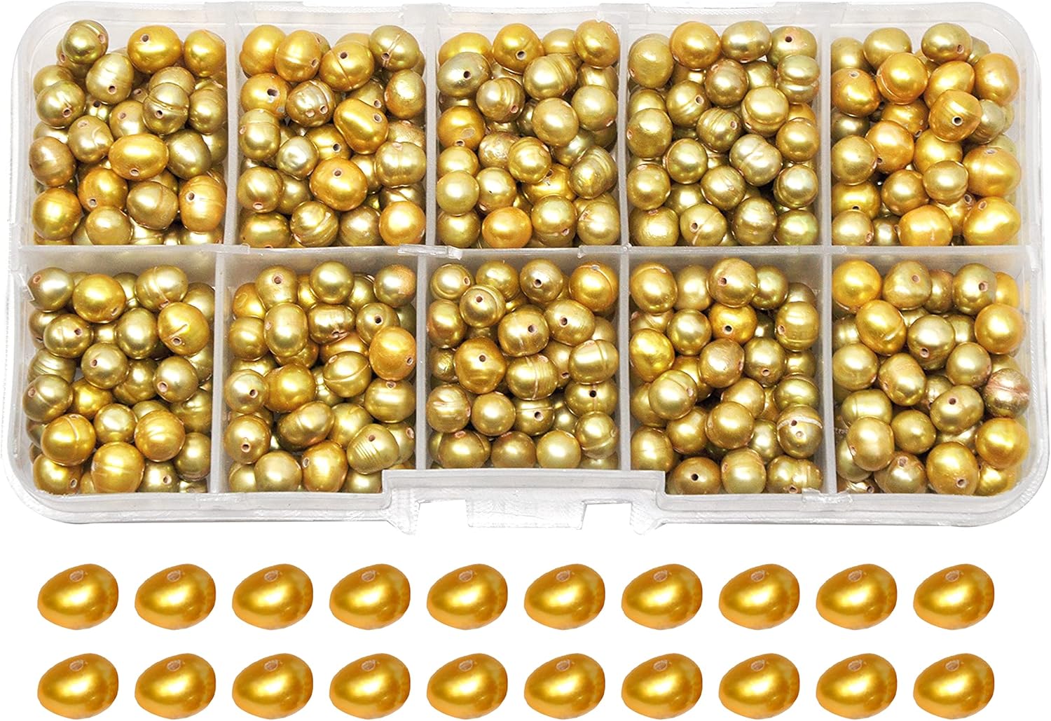 Gold colored pearls Clearance