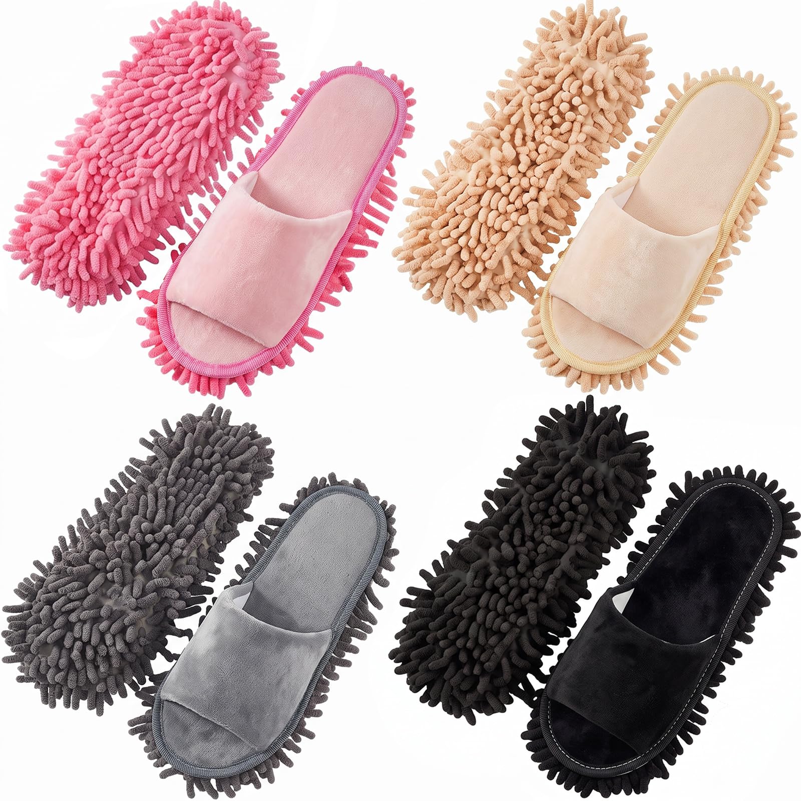 Jecery Microfiber Clean Mop Slipper
