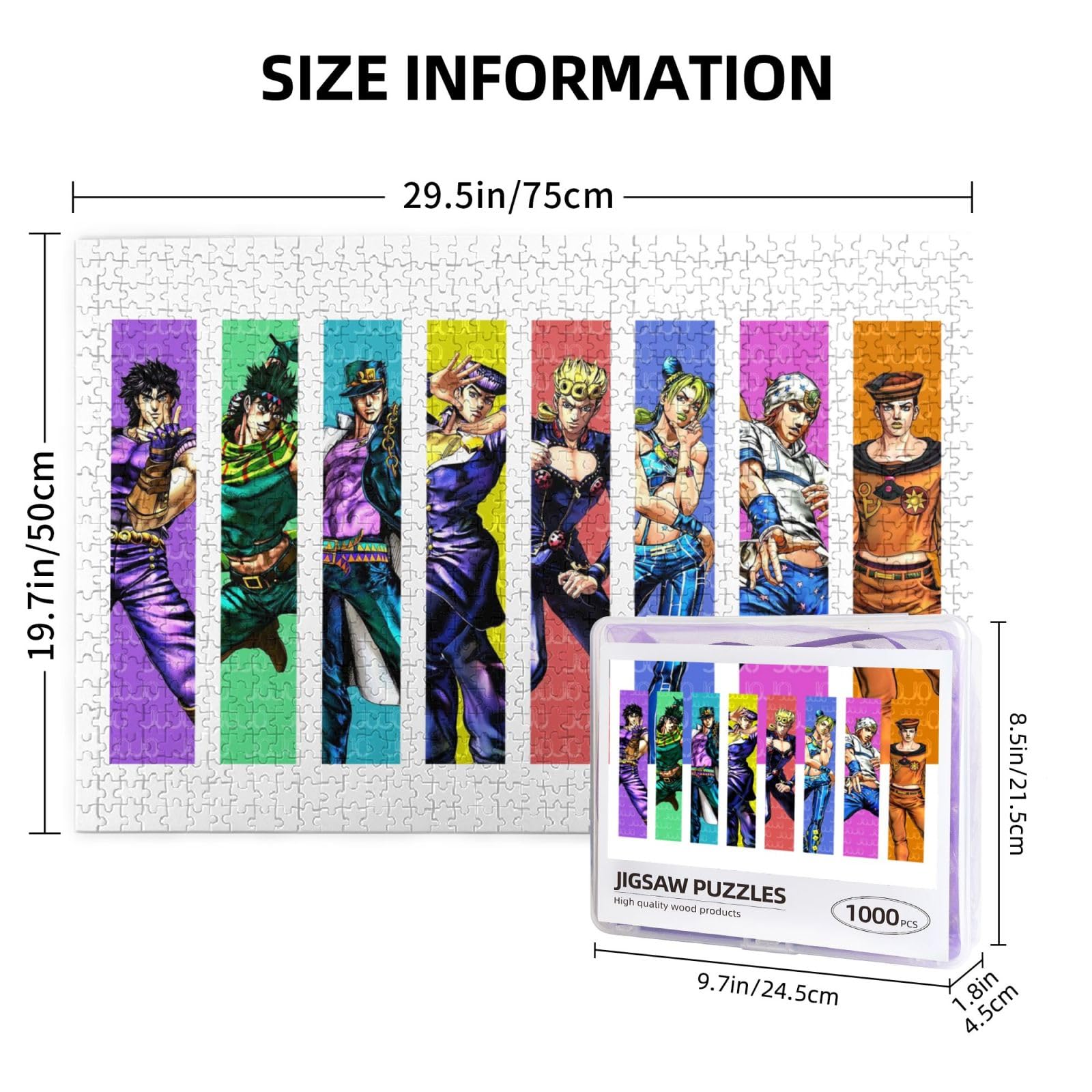 Amazon.co.jp: 1000ピース ジグソーパズル ジョジョの奇妙な冒険 木製