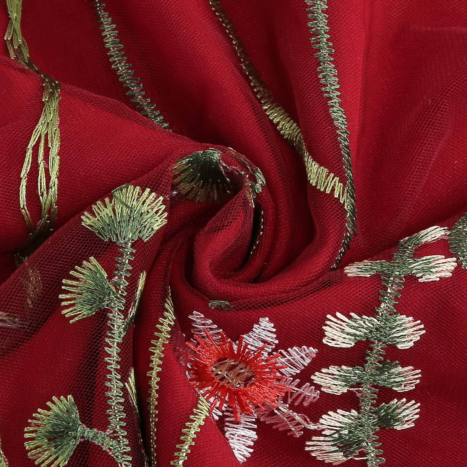 Vestido de tul con bordado floral para mujer, de malla transparente, estilo vintage, para cóctel, boda, fiesta, graduación, vestido de noche