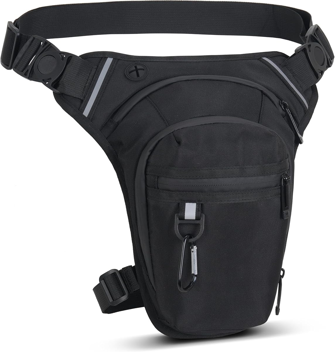 Beintasche Motorrad für Herren Damen Wasserdicht Sport Oberschenkeltasche mit 1 Karabiner für Wandern Camping Klettern Reiten Radfahren