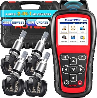 Autel MaxiTPMS TS508WF KIT TPMS Programming Tool, 2023 WiFi Ver. Upgrade of TTS508K TS508 TS501 TS408 w/ $150 4PCS 2-in-1 Press-in MX-Sensors, Activate/Relearn/Diagnosis All Sensors, Read/Clear DTCs