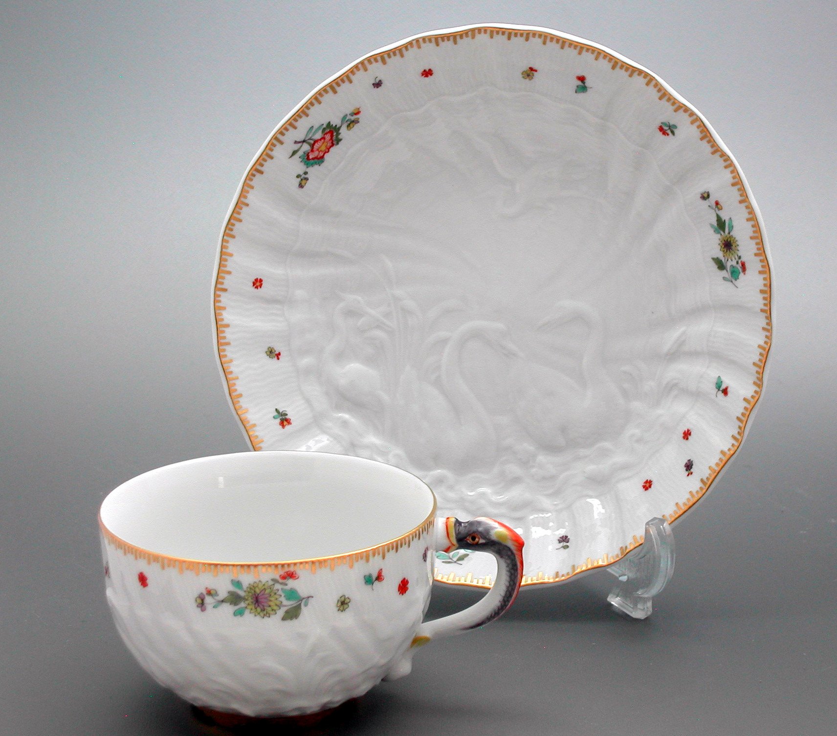 Amazon | マイセン(Meissen) スワンレイク/ティーカップ&ソーサー 