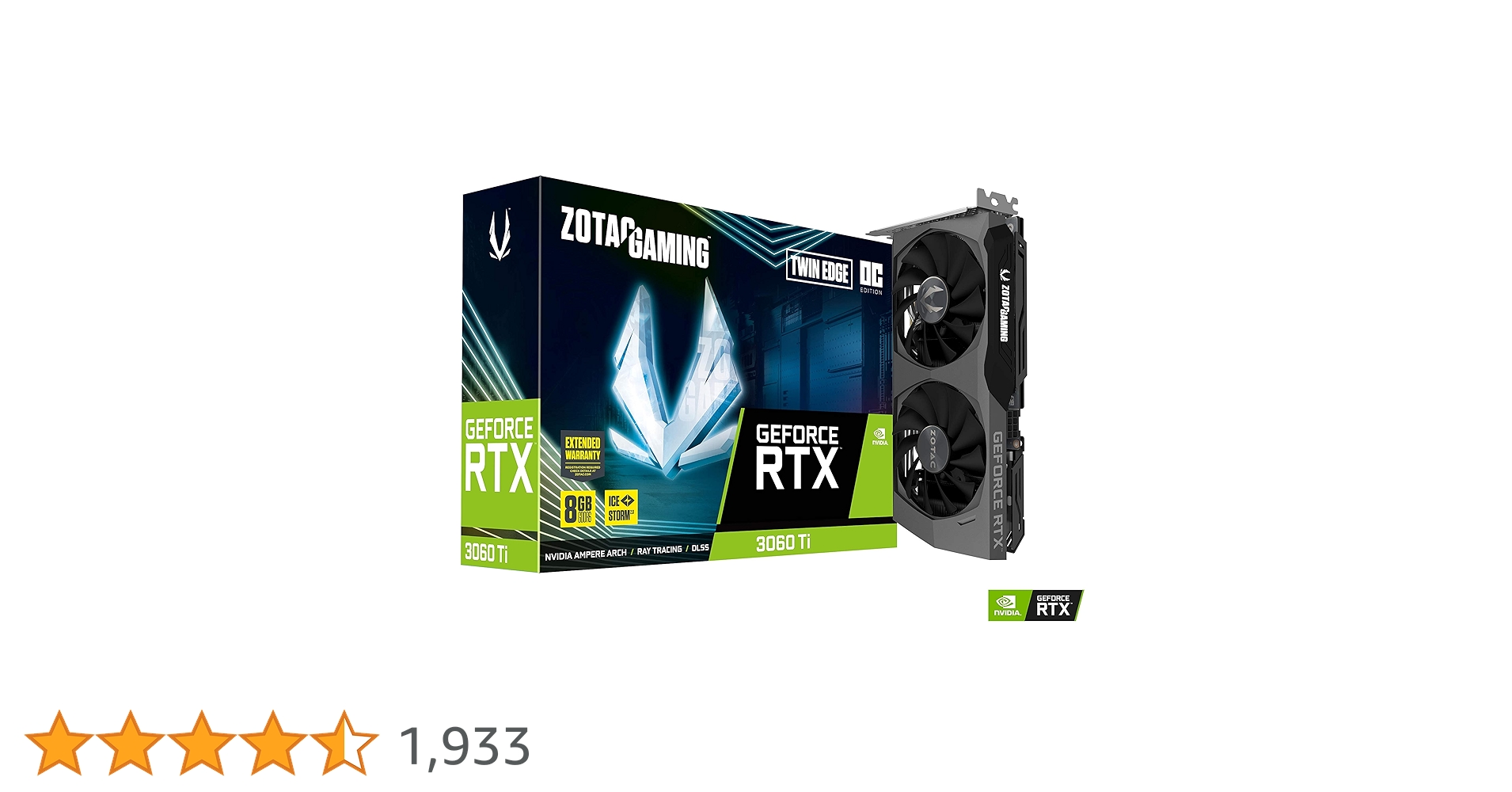 グラフィックボード・グラボ・ビデオカード NVIDIA GeForce RTX3060ti zotac ZOTAC GAMING GeForce RTX 3060 Ti Twin Edge OC LHR | ZOTAC