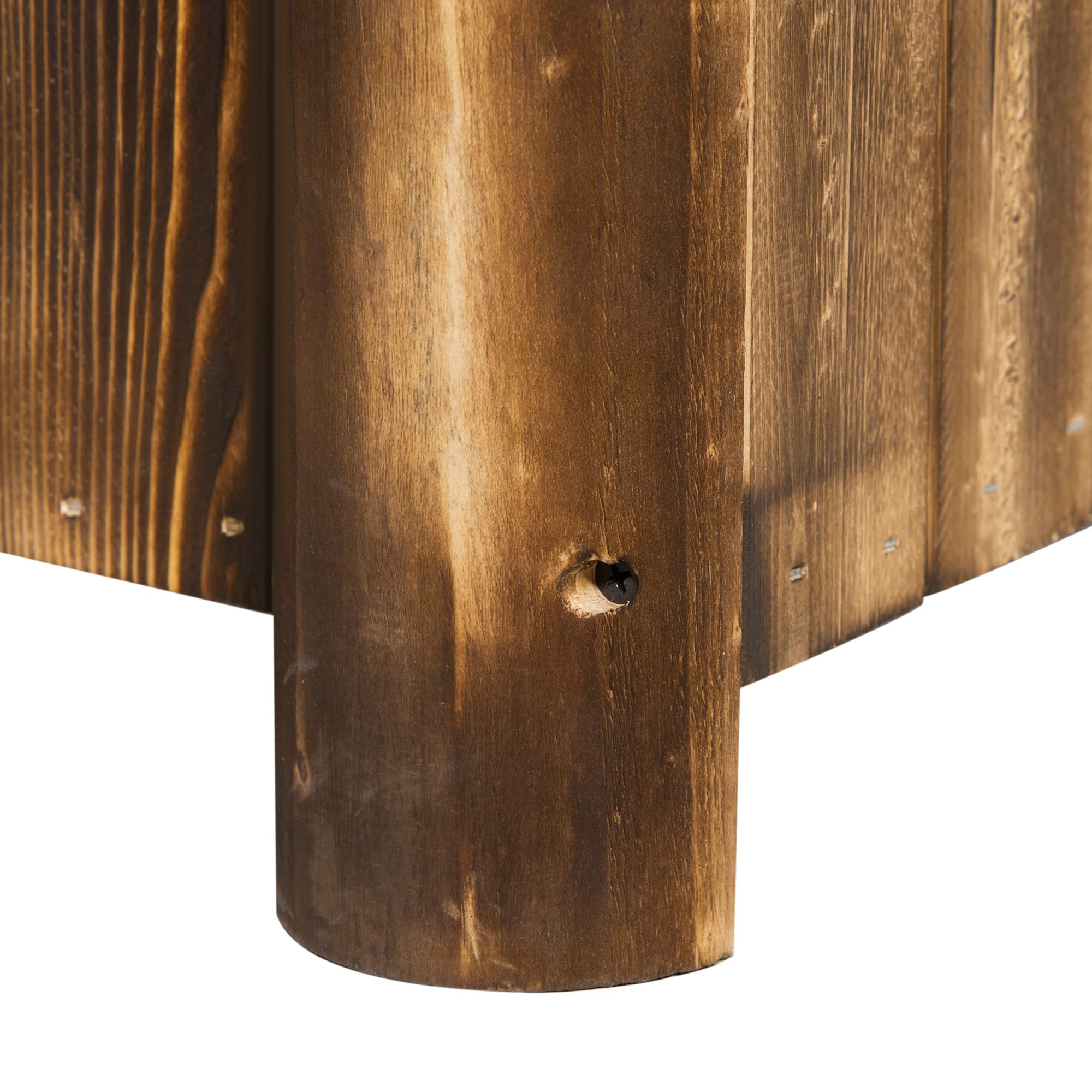 Outsunny Orto Rialzato da Esterno in Legno di Abete, Fioriera da Esterno, per Frutte Verdure Fiori Giardino, 70x35x30 cm, Legno naturale