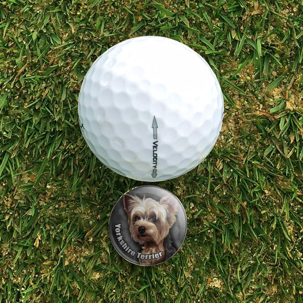 review GRAPHICS & MORE Yorkshire Terrier Yorkie Dog Pet Golf Hat Clip with Magnetic Ball Marker