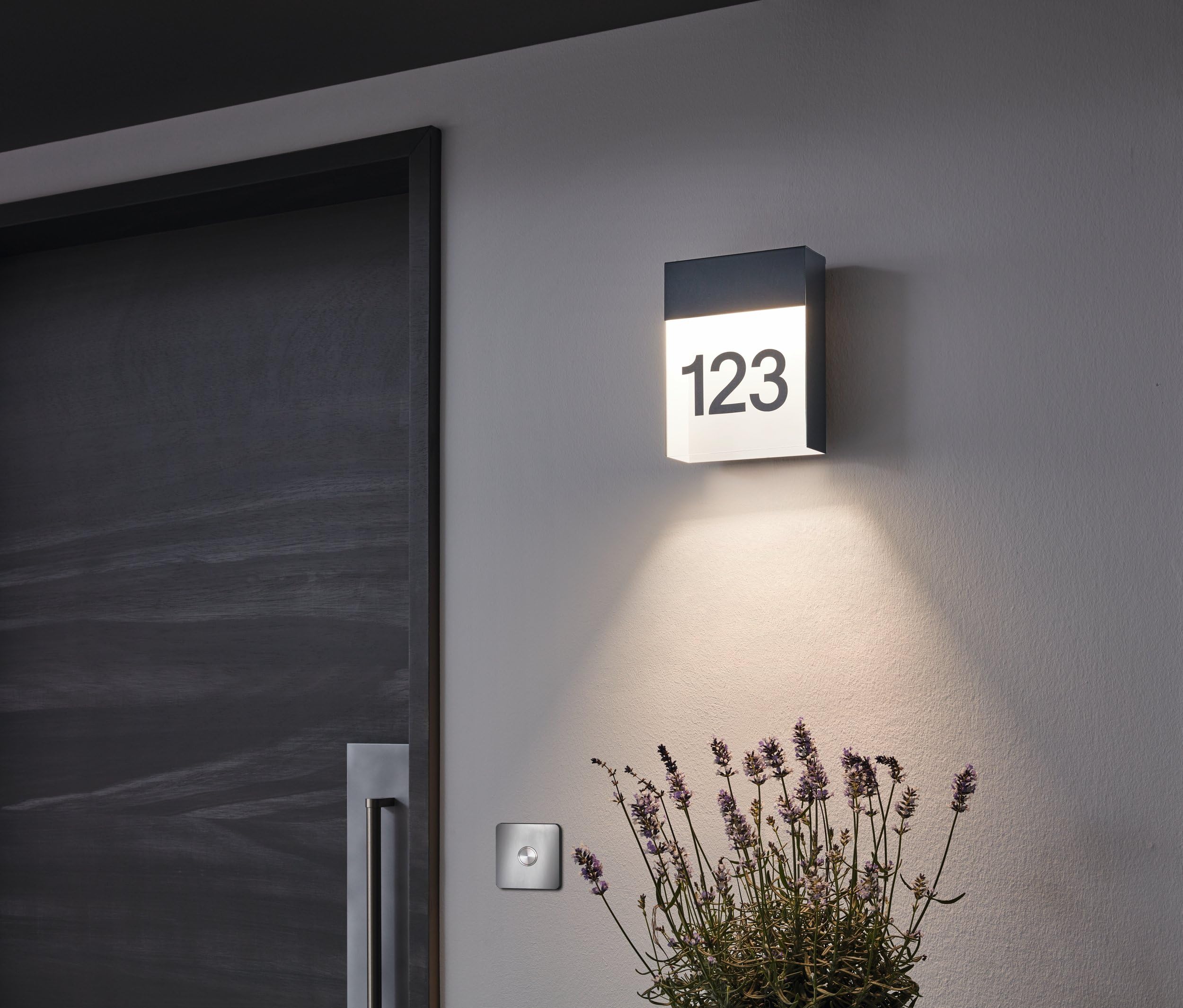 EGLO PONSO Wall Light Galvanised Steel 4.8 W, Anthracite, White, Anthrazit, Weiss - Image 2