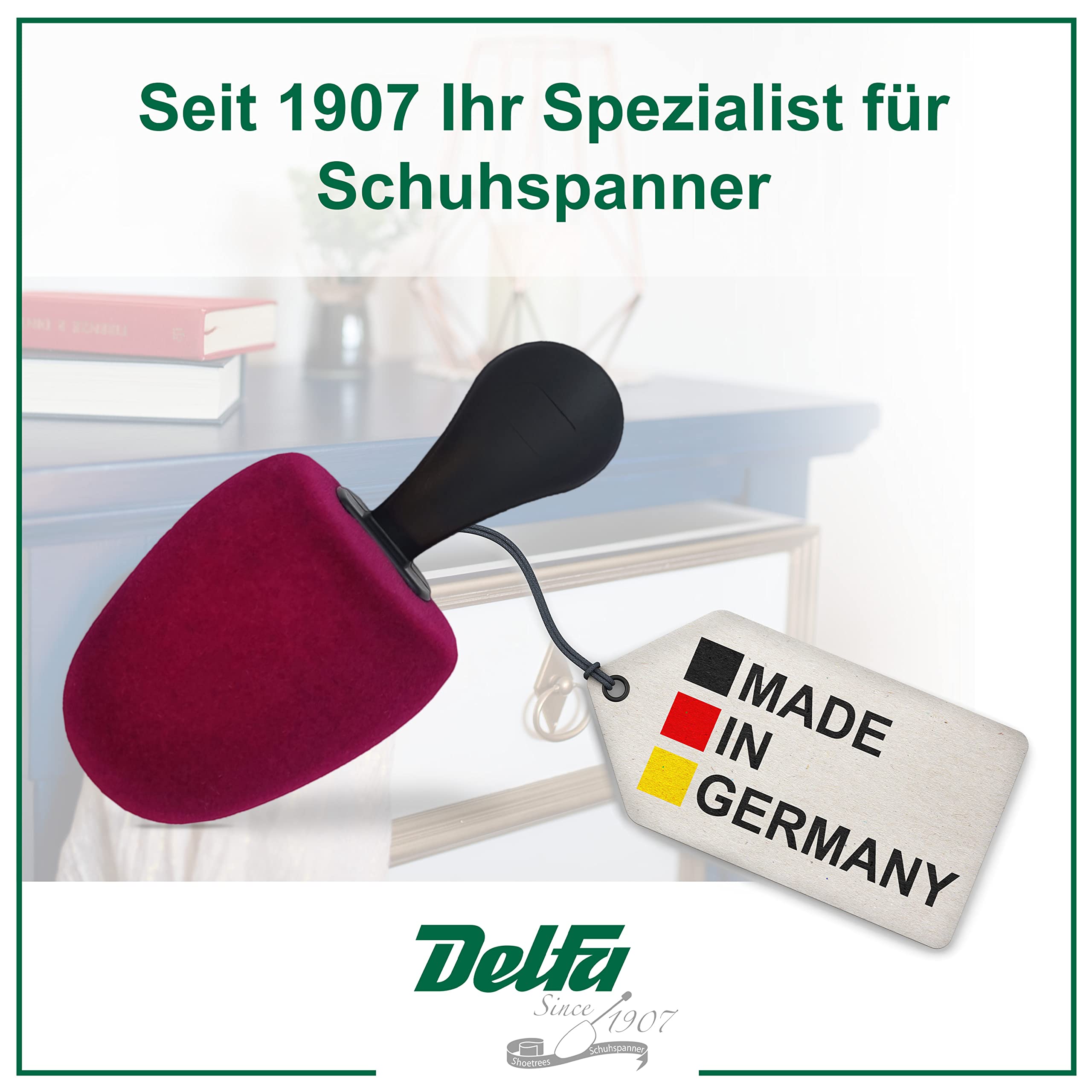 DELFA Samty - Horma para zapatos de ballet y sandalias, espuma moldeadora de zapatos, para mujer, talla 35-38, fucsia, Einheitsgröße