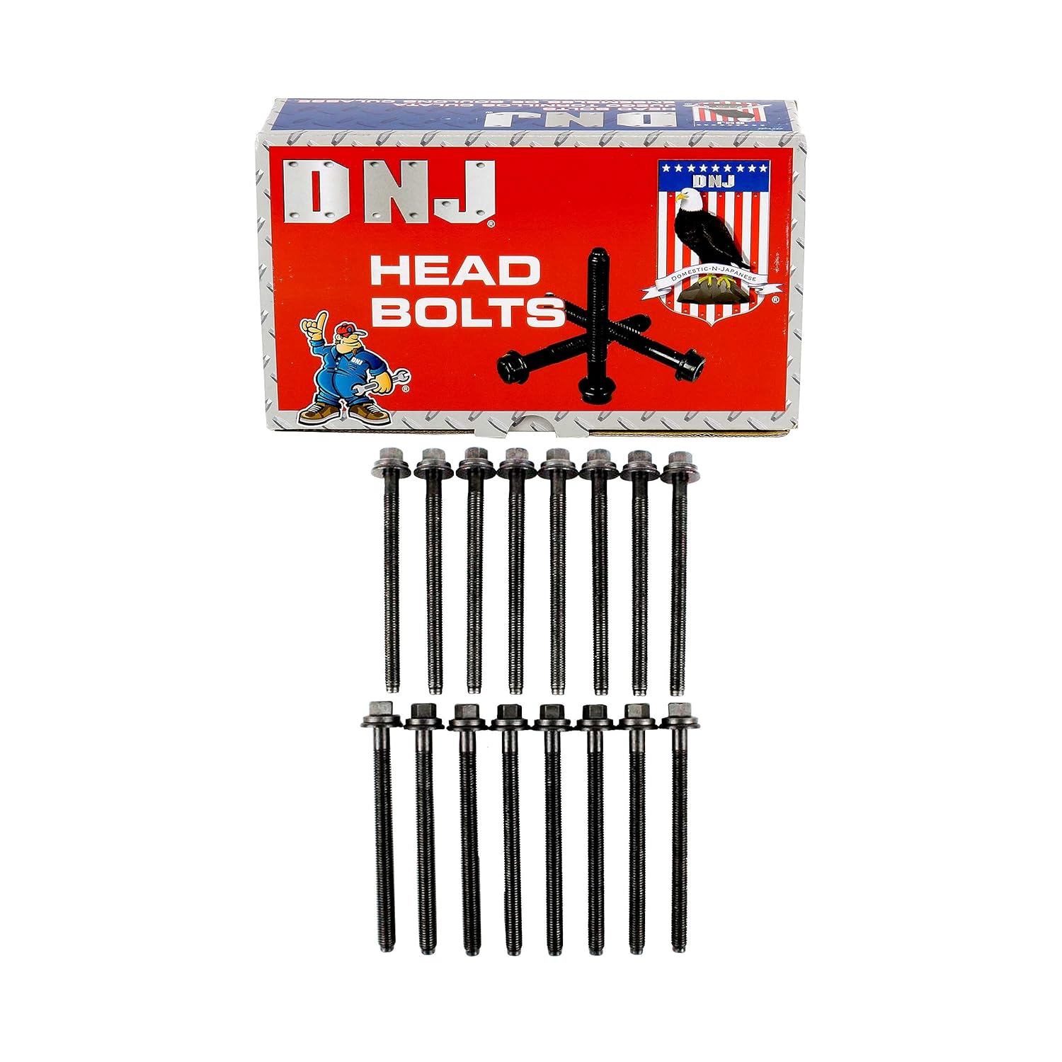 DNJ HBK4198 Head Bolt Kit for 2007-2015 Ford, Lincoln, Mazda, Mercury 6, CX-9, Edge 3.5L-3.7L V6 24V DOHC 3496cc