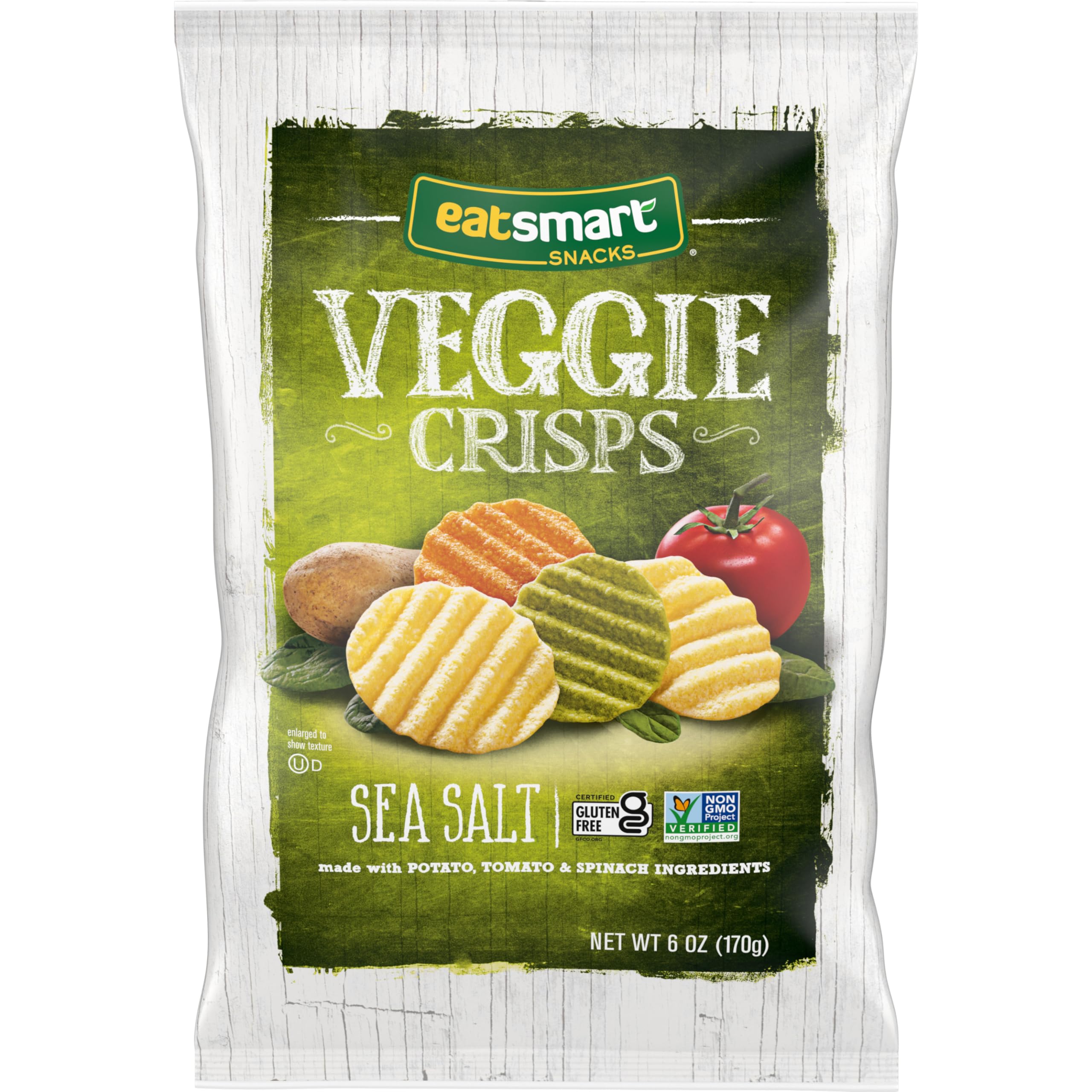 Eatsmart Snacks Veggie Crisps with Sea Salt, 6 Oz Bag