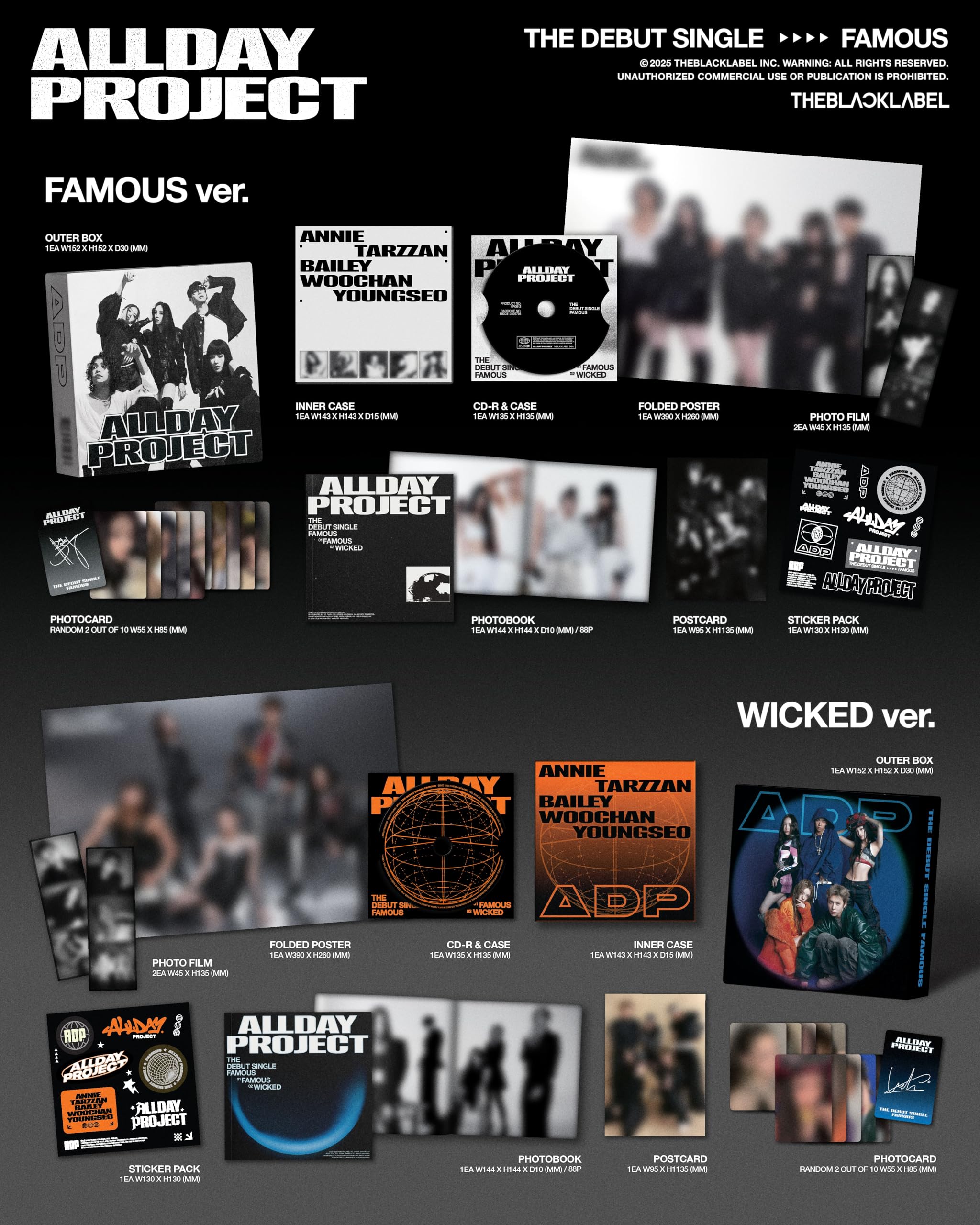 ALLDAY PROJECT Album - FAMOUS FAMOUS ver (Standard ver)+Pre Order