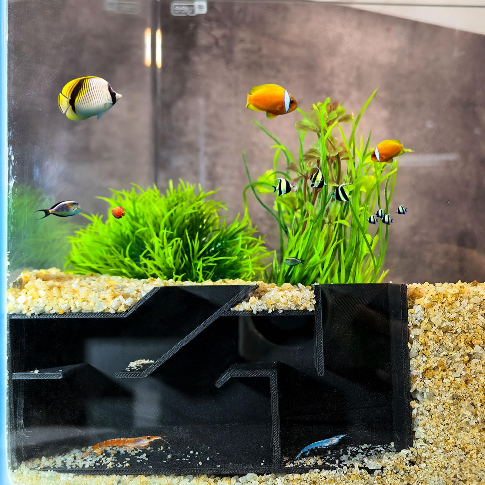 Amazon.co.jp: Toileum 魚 エビの隠れ家水槽用 水槽トンネル 魚 エビの